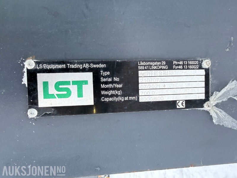 2021 LS Equipment 8t pallegafler - צרופה עבור מכונת בנייה: תמונה 5 2021 LS Equipment 8t pallegafler - צרופה עבור מכונת בנייה: תמונה 5