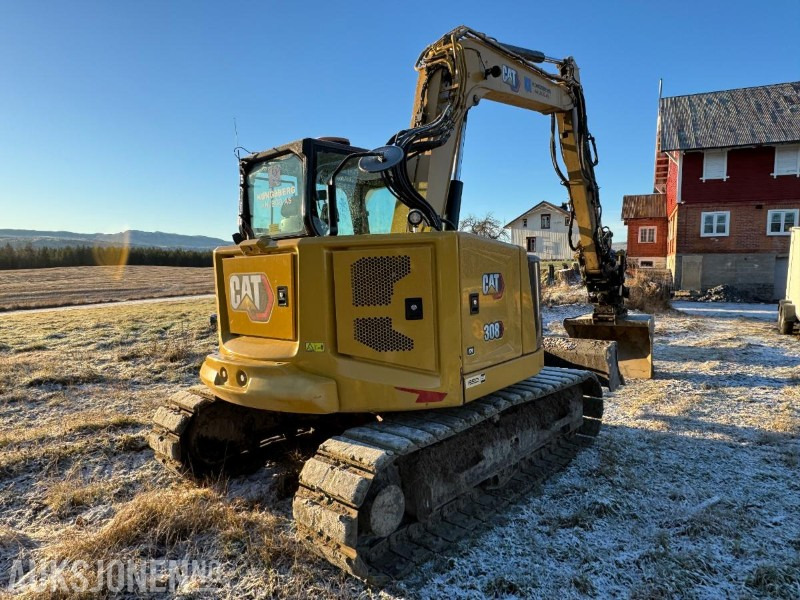 2022 Cat 308CR gravemaskin med gummipads / OilQuick / Engcon tiltrotator / 3 stk skuffer / 1334 timer - מחפר: תמונה 5 2022 Cat 308CR gravemaskin med gummipads / OilQuick / Engcon tiltrotator / 3 stk skuffer / 1334 timer - מחפר: תמונה 5