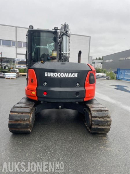 2022 Eurocomach 85SB. Engcon tilt, sentralsmøring, to skuffer, - מחפר: תמונה 2 2022 Eurocomach 85SB. Engcon tilt, sentralsmøring, to skuffer, - מחפר: תמונה 2