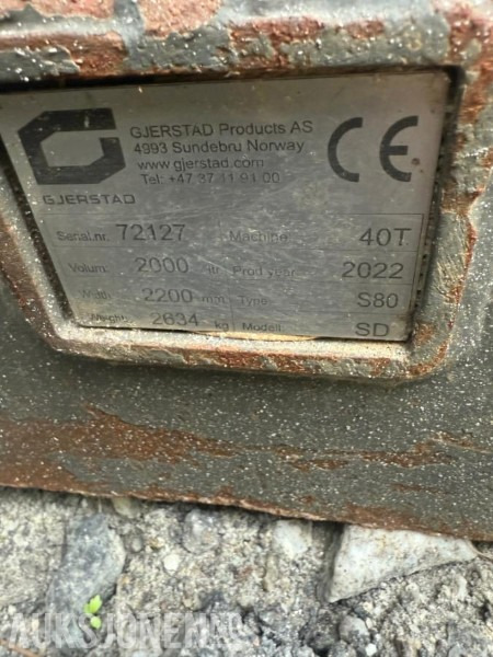 2022 Gjerstad Hydraulisk pusse skuffe med S80 feste - מחפר: תמונה 5 2022 Gjerstad Hydraulisk pusse skuffe med S80 feste - מחפר: תמונה 5