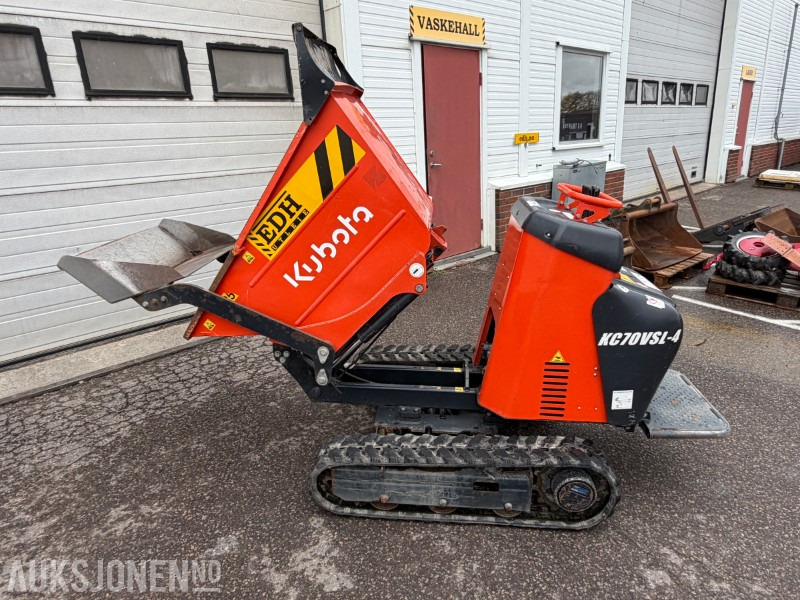 2022 Kubota KC70 minidumper - 7kW - 3600 rpm - Beltebredder - מסיר פסולת: תמונה 1 2022 Kubota KC70 minidumper - 7kW - 3600 rpm - Beltebredder - מסיר פסולת: תמונה 1