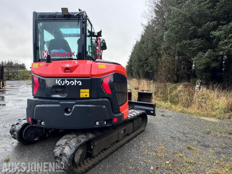 2022 Kubota KX060-5 - 5 tonns gravemaskin med gummibelter - Tiltrotator - Sentralsmøring - Bunkringspumpe og 3 skuffer - מחפר: תמונה 5 2022 Kubota KX060-5 - 5 tonns gravemaskin med gummibelter - Tiltrotator - Sentralsmøring - Bunkringspumpe og 3 skuffer - מחפר: תמונה 5