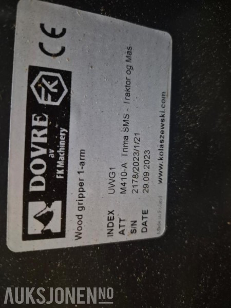 2023 Dovre Tømmerklype - MVA FRI - מכונה חקלאית: תמונה 2 2023 Dovre Tømmerklype - MVA FRI - מכונה חקלאית: תמונה 2