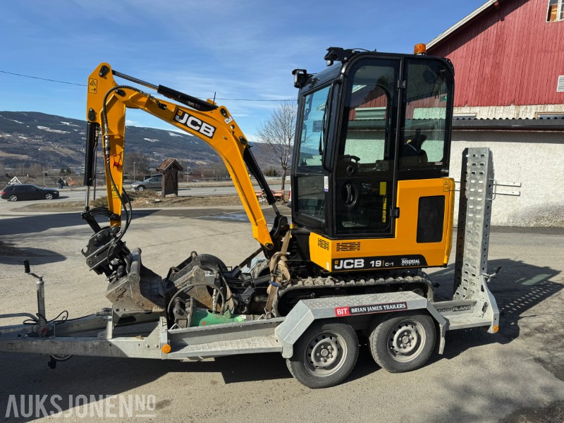 מיני מחפר 2024 JCB 19 C-1 MINIGRAVER, 3 SKUFFER,  KUN 200 TIMER, UTVIDET GARANTI: תמונה 1