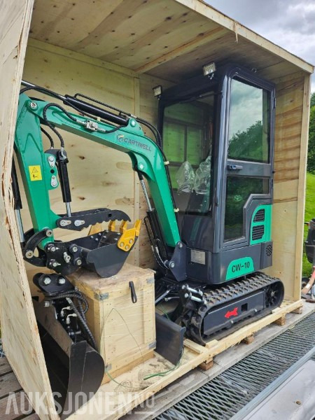 2025 Andre 2025 Cartiwell CW-10 minigraver – lukket hytte – kun 9,8 timer – flere redskap - מחפר: תמונה 4 2025 Andre 2025 Cartiwell CW-10 minigraver – lukket hytte – kun 9,8 timer – flere redskap - מחפר: תמונה 4
