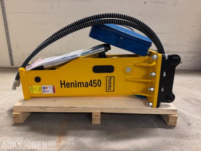 NY HENIMA 450 PIGGHAMMER TIL 1,2-3 TONNS GRAVEMASKIN S30 M/GARANTI - פטיש הידרולי: תמונה 1 NY HENIMA 450 PIGGHAMMER TIL 1,2-3 TONNS GRAVEMASKIN S30 M/GARANTI - פטיש הידרולי: תמונה 1