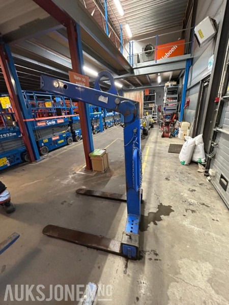 Pallegafler til håndtering av paller med kran / Kapasitet 3000 kg - צרופה עבור מכונת בנייה: תמונה 1 Pallegafler til håndtering av paller med kran / Kapasitet 3000 kg - צרופה עבור מכונת בנייה: תמונה 1