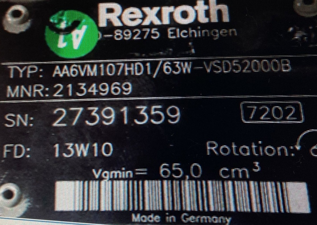 REXROTH A6VM107HD2/63W-VZB010F00B R902207840 - מנוע הידרולי עבור אסדת קידוח: תמונה 4 REXROTH A6VM107HD2/63W-VZB010F00B R902207840 - מנוע הידרולי עבור אסדת קידוח: תמונה 4