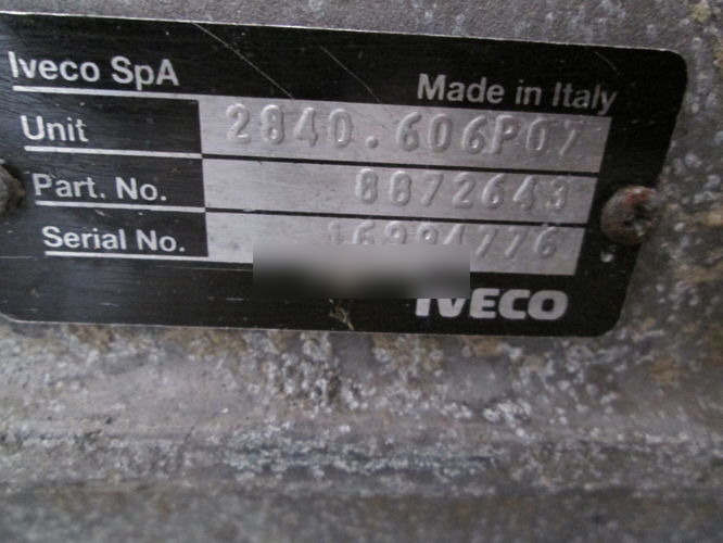 IVECO Daily 2840.6 for IVECO DAILY automobile - תיבת הילוכים עבור מכונית: תמונה 5 IVECO Daily 2840.6 for IVECO DAILY automobile - תיבת הילוכים עבור מכונית: תמונה 5