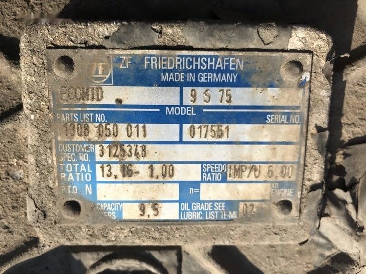 Volvo ECOMID ZF 9S 75 Volvo FL6 - תיבת הילוכים עבור משאית: תמונה 3 Volvo ECOMID ZF 9S 75 Volvo FL6 - תיבת הילוכים עבור משאית: תמונה 3