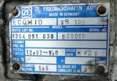 ZF Ecomid 9s109 1304051030 - תיבת הילוכים עבור משאית: תמונה 5 ZF Ecomid 9s109 1304051030 - תיבת הילוכים עבור משאית: תמונה 5
