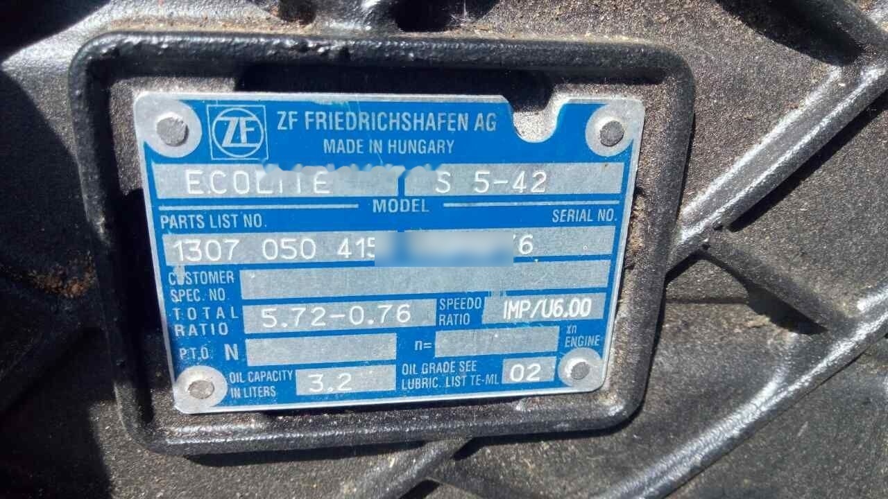 ZF S5-42 MAN - תיבת הילוכים עבור משאית: תמונה 2 ZF S5-42 MAN - תיבת הילוכים עבור משאית: תמונה 2