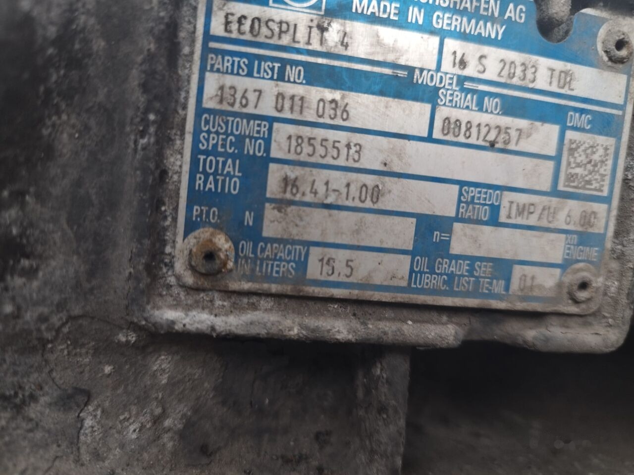 ZF truck - תיבת הילוכים עבור משאית: תמונה 1 ZF truck - תיבת הילוכים עבור משאית: תמונה 1