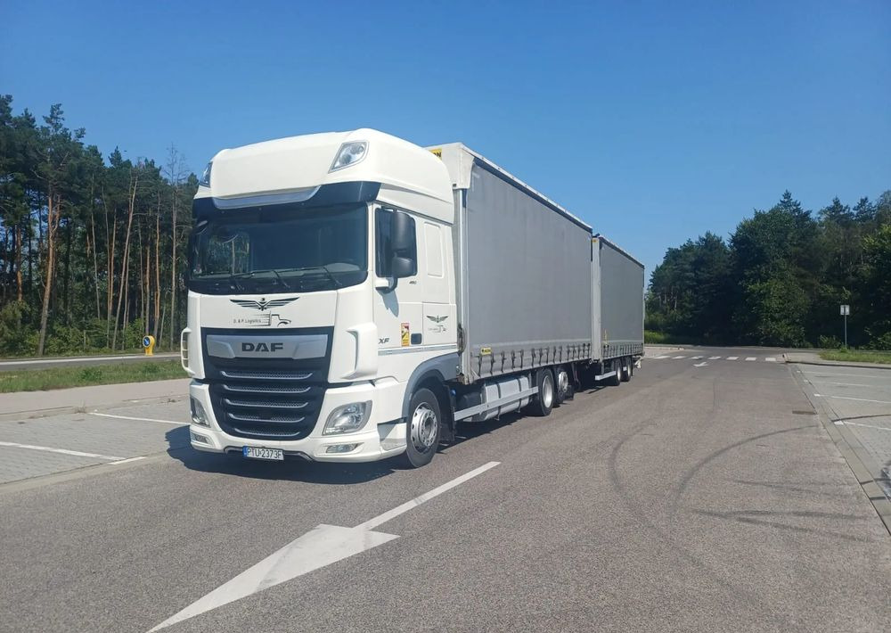 DAF XF 480 SUPER SPACE CAB / ZESTAW TANDEM PRZEJAZDOWY 120 M3 / SSC / ACC /EURO 6 - משאית וילונות צד: תמונה 5 DAF XF 480 SUPER SPACE CAB / ZESTAW TANDEM PRZEJAZDOWY 120 M3 / SSC / ACC /EURO 6 - משאית וילונות צד: תמונה 5