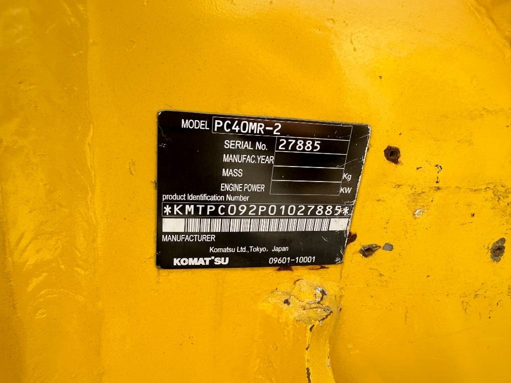 Komatsu PC 40 - מיני מחפר: תמונה 2 Komatsu PC 40 - מיני מחפר: תמונה 2