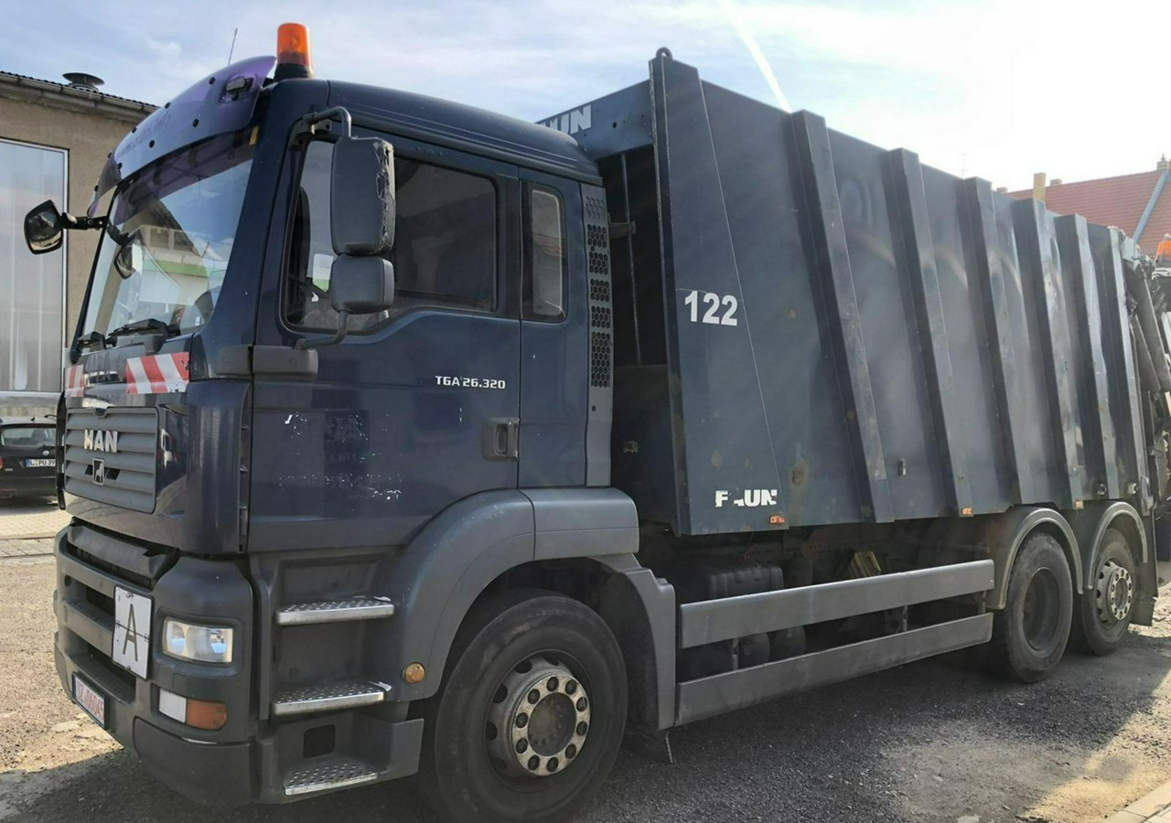 MAN Inny MAN TGA 26.320 Śmieciarka Powerpress 525 FAUN 2008 - משאית אשפה: תמונה 1 MAN Inny MAN TGA 26.320 Śmieciarka Powerpress 525 FAUN 2008 - משאית אשפה: תמונה 1