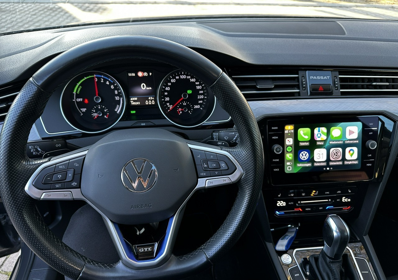מכונית Volkswagen Passat B8 GTE 1.4TSI 218KM Hybryda Plug-in zasięg 50km Panorama*Navi*Skóra*FV2: תמונה 12