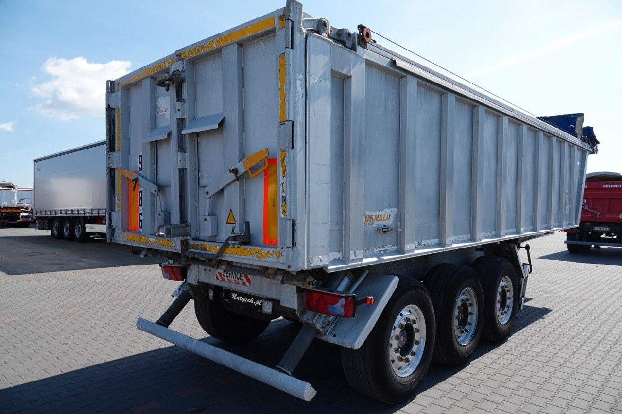סמיטריילר עם מזהיר Benalu WYWROTKA / 28 m3 / ALUMINIOWA / OŚ PODNOSZONA /: תמונה 7