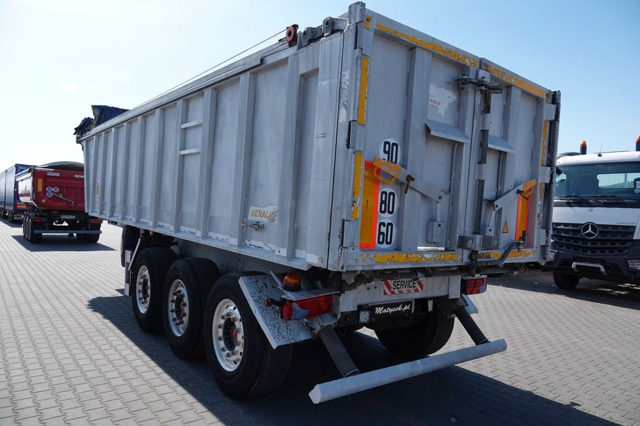 סמיטריילר עם מזהיר Benalu WYWROTKA / 28 m3 / ALUMINIOWA / OŚ PODNOSZONA /: תמונה 10