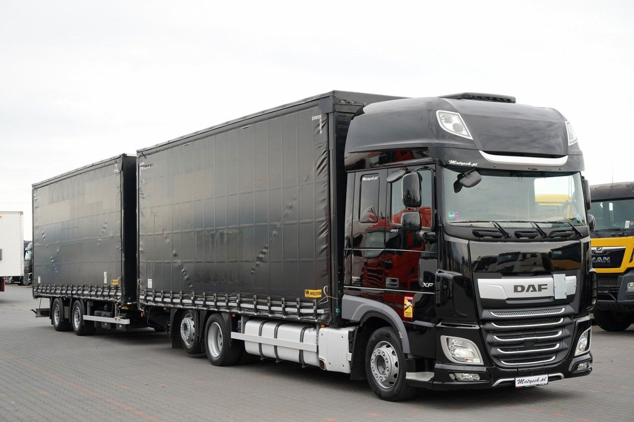 DAF XF 480 / ZESTAW TANDEM / 120 M3 / PRZEJAZDOWY / - משאית וילונות צד: תמונה 1 DAF XF 480 / ZESTAW TANDEM / 120 M3 / PRZEJAZDOWY / - משאית וילונות צד: תמונה 1
