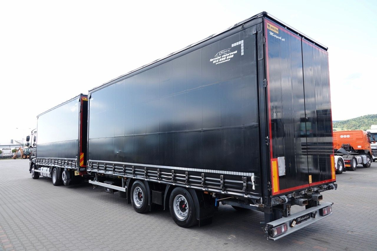 DAF XF 480 / ZESTAW TANDEM / 120 M3 / PRZEJAZDOWY / - משאית וילונות צד: תמונה 2 DAF XF 480 / ZESTAW TANDEM / 120 M3 / PRZEJAZDOWY / - משאית וילונות צד: תמונה 2
