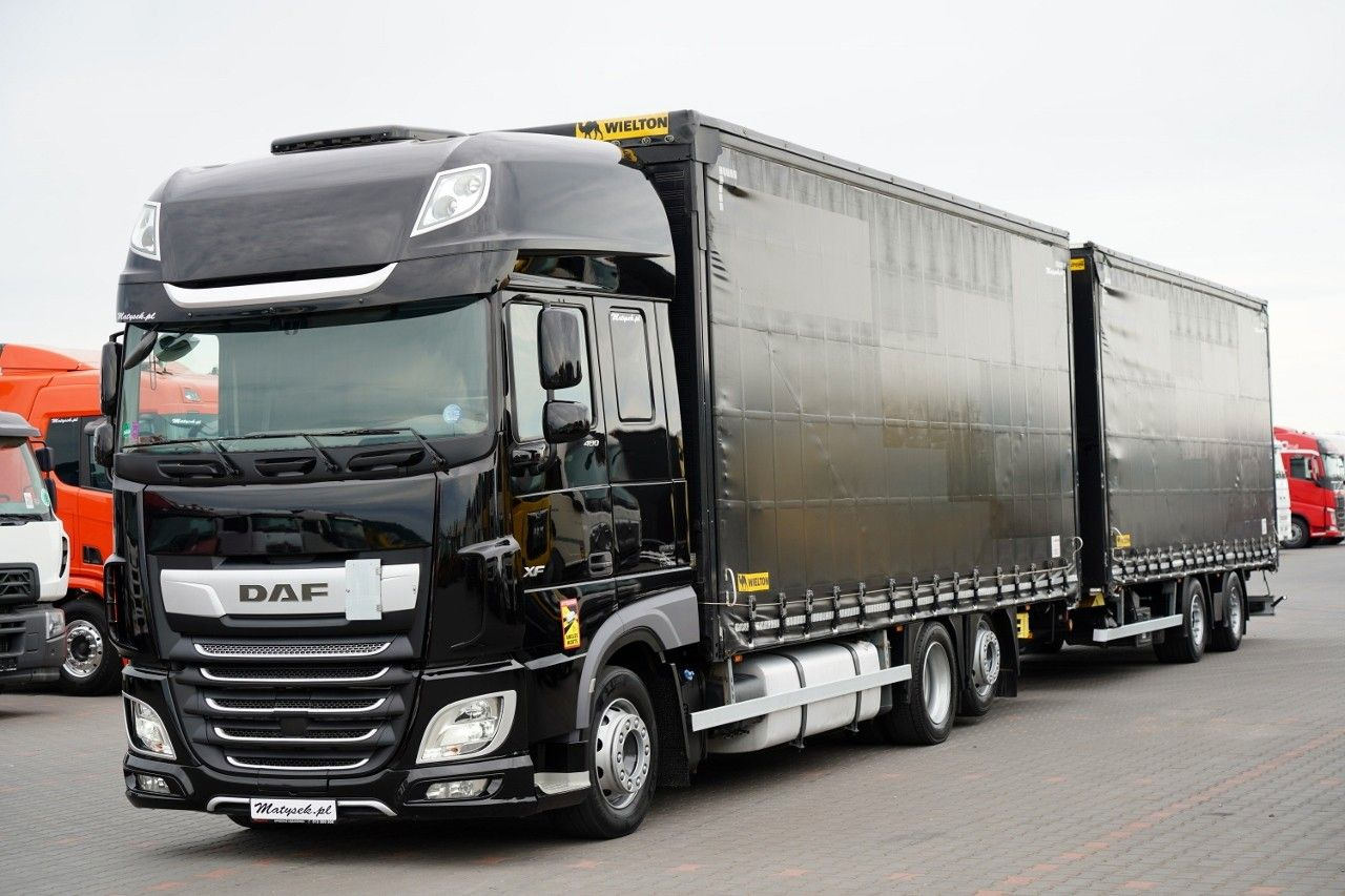 DAF XF 480 / ZESTAW TANDEM / 120 M3 / PRZEJAZDOWY / - משאית וילונות צד: תמונה 2 DAF XF 480 / ZESTAW TANDEM / 120 M3 / PRZEJAZDOWY / - משאית וילונות צד: תמונה 2