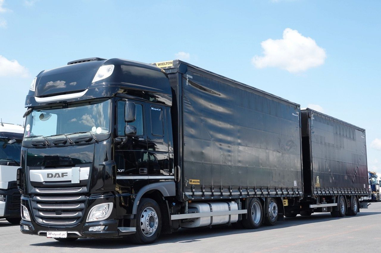 DAF XF 480 / ZESTAW TANDEM / 120 M3 / PRZEJAZDOWY / - משאית וילונות צד: תמונה 2 DAF XF 480 / ZESTAW TANDEM / 120 M3 / PRZEJAZDOWY / - משאית וילונות צד: תמונה 2