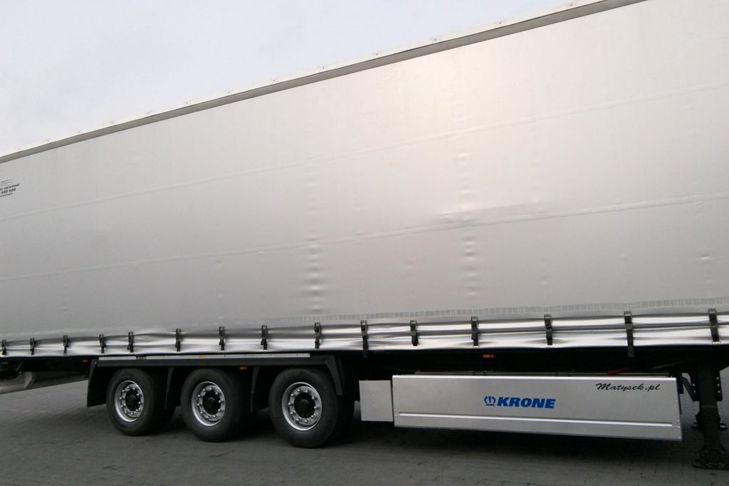 סמיטריילר עם וילונות צד Krone CURTAINSIDER/MEGA/PALLET BOX/LIFTED ROOF & AXLE/: תמונה 18