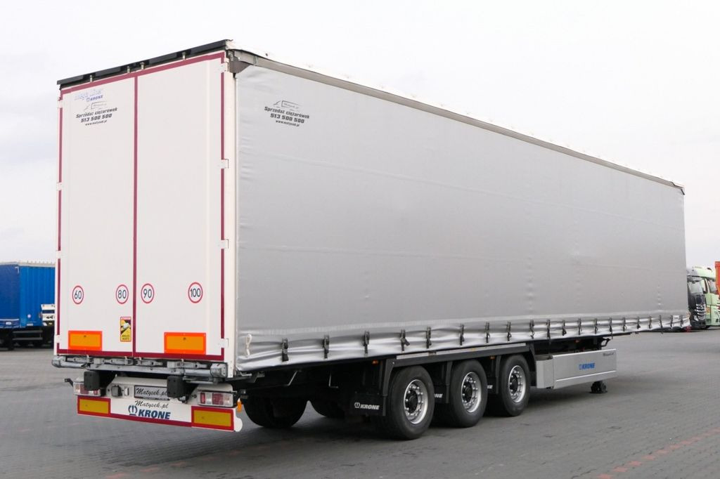 סמיטריילר עם וילונות צד Krone CURTAINSIDER/MEGA/PALLET BOX/LIFTED ROOF & AXLE/: תמונה 7