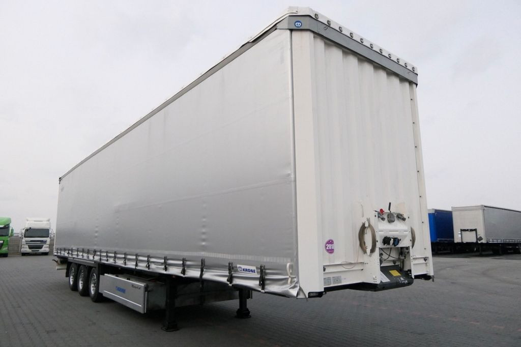 סמיטריילר עם וילונות צד Krone CURTAINSIDER/MEGA/PALLET BOX/LIFTED ROOF & AXLE/: תמונה 8