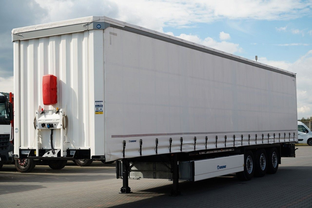 Krone FIRANKA / KOSZ NA PALETY / 2 OSIE PODNOSZONE / 2 - סמיטריילר עם וילונות צד: תמונה 3 Krone FIRANKA / KOSZ NA PALETY / 2 OSIE PODNOSZONE / 2 - סמיטריילר עם וילונות צד: תמונה 3