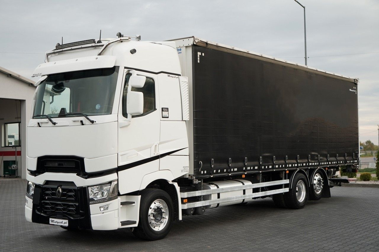 Renault T 440 / 6X2 / SOLÓWKA / FIRANKA 9.5 M / I-PARK C - משאית וילונות צד: תמונה 1 Renault T 440 / 6X2 / SOLÓWKA / FIRANKA 9.5 M / I-PARK C - משאית וילונות צד: תמונה 1