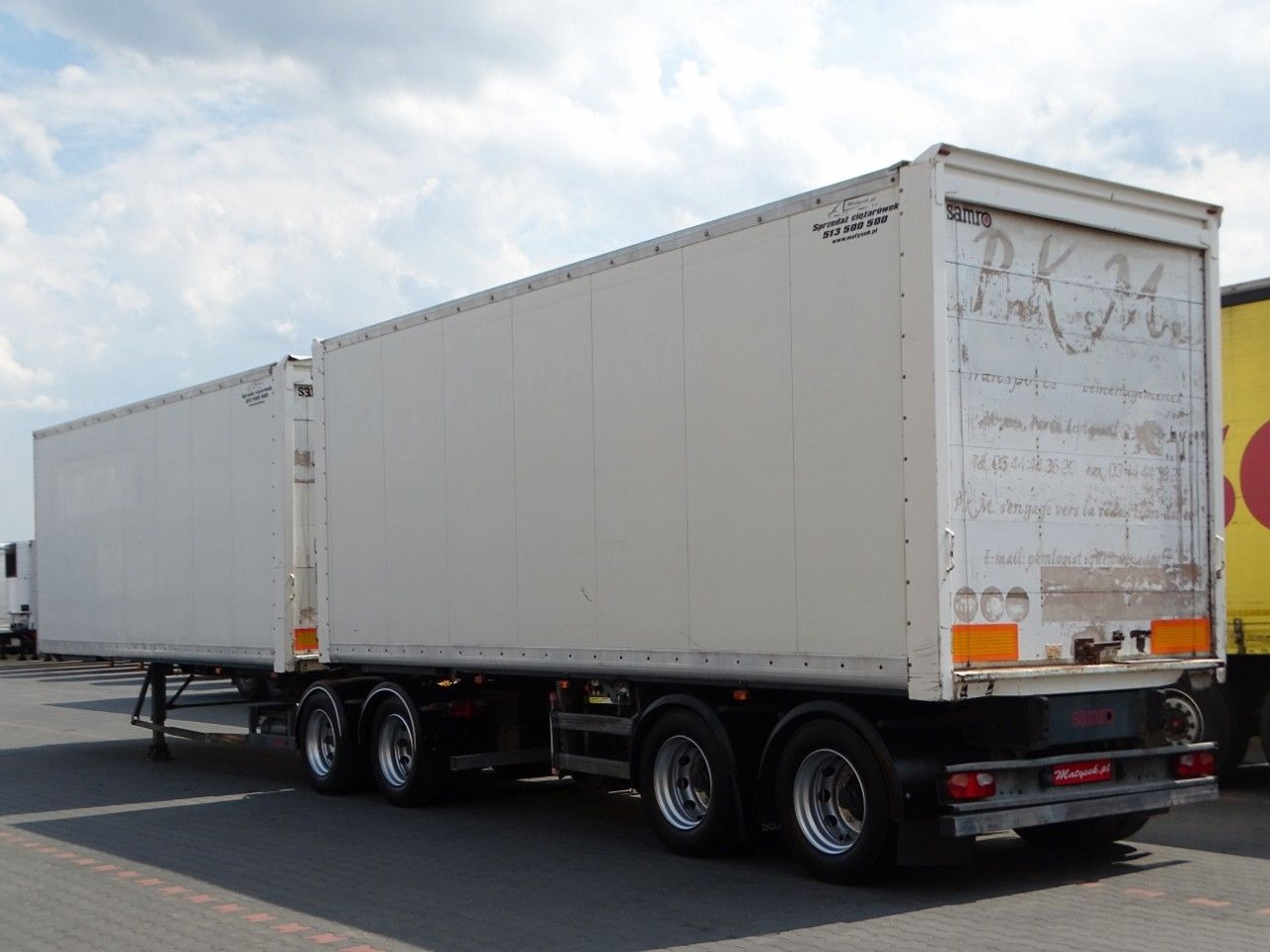 Samro JUMBO VEHICULAR BOX- 7,3 M + 7,3 M/KOFFER TANDEM - סמיטריילר בתיבה סגורה: תמונה 5 Samro JUMBO VEHICULAR BOX- 7,3 M + 7,3 M/KOFFER TANDEM - סמיטריילר בתיבה סגורה: תמונה 5
