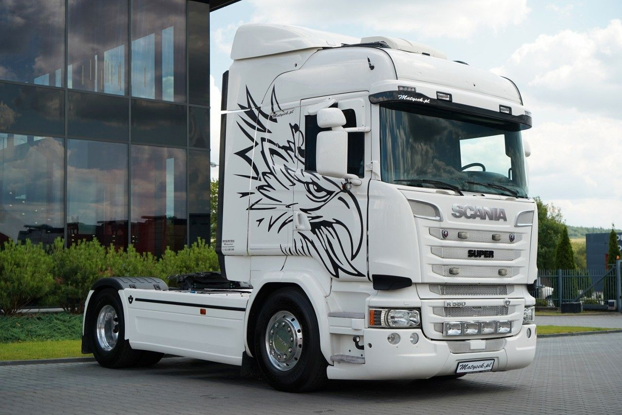 Scania R 580 / V8 / RETARDER / CAŁA NA PODUSZKACH - יחידת טרקטור: תמונה 1 Scania R 580 / V8 / RETARDER / CAŁA NA PODUSZKACH - יחידת טרקטור: תמונה 1
