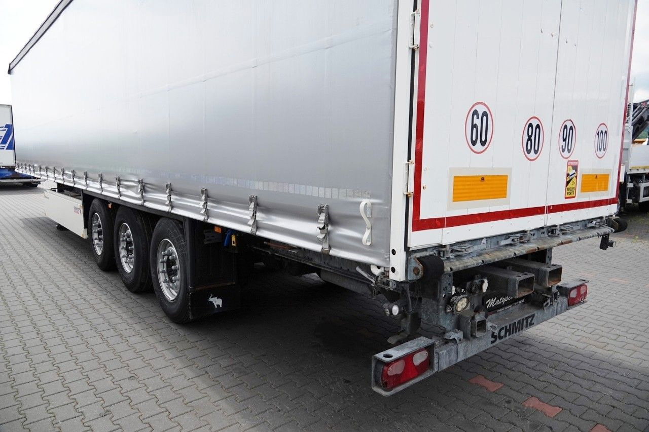 סמיטריילר עם וילונות צד Schmitz Cargobull FIRANKA / STANDARD /  OŚ PODNOSZONA / KOSZ NA PA: תמונה 7