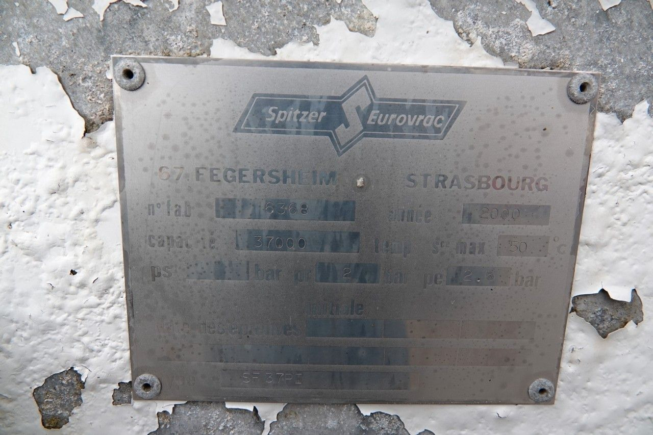 סמיטריילר Silo Spitzer CEMENTONACZEPA / 37 000 L / SILOS / 3 KOMORY: תמונה 16