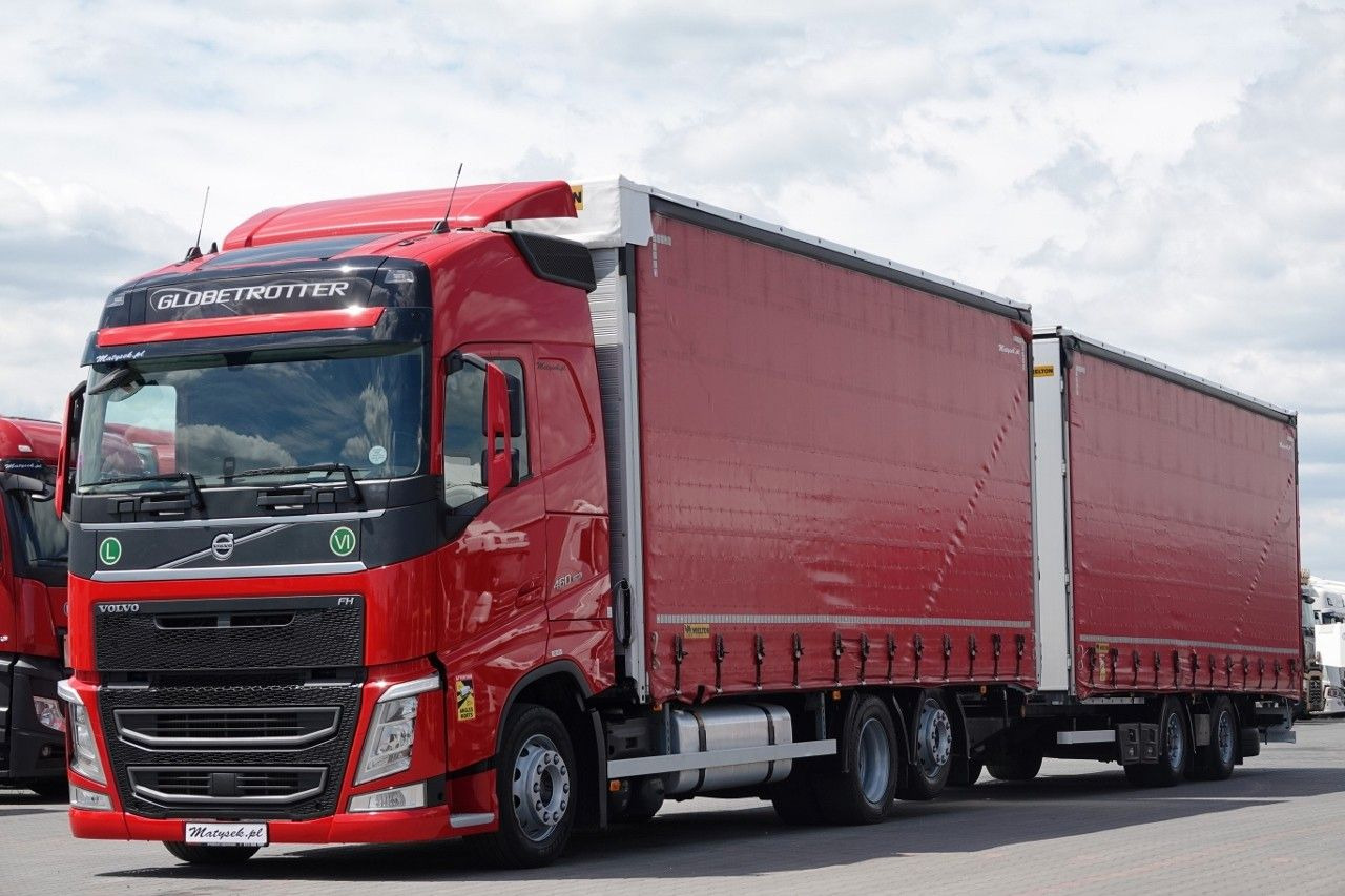 Volvo FH 460 / ZESTAW TANDEM 120 M3 / I-PARK COOL - משאית וילונות צד: תמונה 2 Volvo FH 460 / ZESTAW TANDEM 120 M3 / I-PARK COOL - משאית וילונות צד: תמונה 2