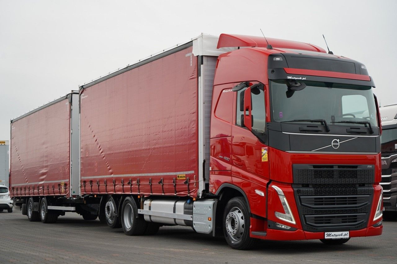 Volvo FH 460 / ZESTAW TANDEM / 120 M3 / PRZEJAZDOWY / - משאית וילונות צד: תמונה 1 Volvo FH 460 / ZESTAW TANDEM / 120 M3 / PRZEJAZDOWY / - משאית וילונות צד: תמונה 1