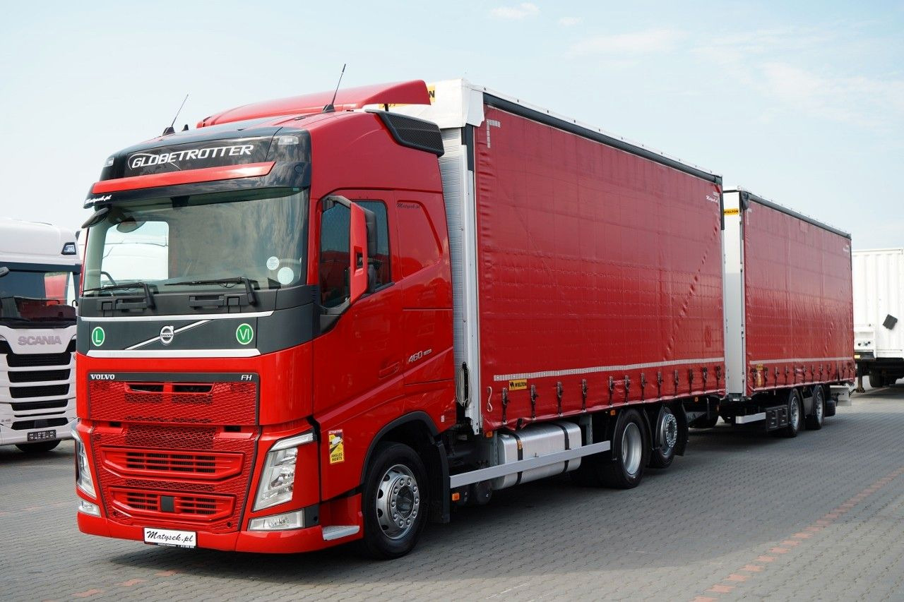 Volvo FH 460 / ZESTAW TANDEM / PRZEJAZDOWY / MEGA / I- - משאית וילונות צד: תמונה 1 Volvo FH 460 / ZESTAW TANDEM / PRZEJAZDOWY / MEGA / I- - משאית וילונות צד: תמונה 1