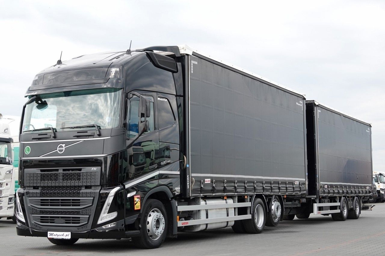 Volvo FH 500 / I-SAVE / XL / ZESTAW TANDEM PRZEJAZDOW - משאית וילונות צד: תמונה 2 Volvo FH 500 / I-SAVE / XL / ZESTAW TANDEM PRZEJAZDOW - משאית וילונות צד: תמונה 2