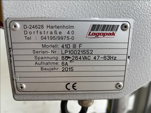 מכונת אריזה Logopak 410 IIIF Labeller: תמונה 8