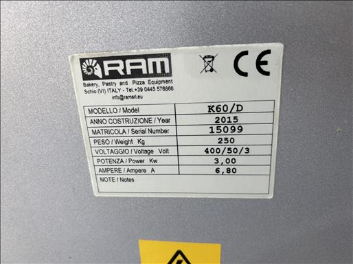 Ram K60D Planetary mixer - מכונת מזון: תמונה 5 Ram K60D Planetary mixer - מכונת מזון: תמונה 5