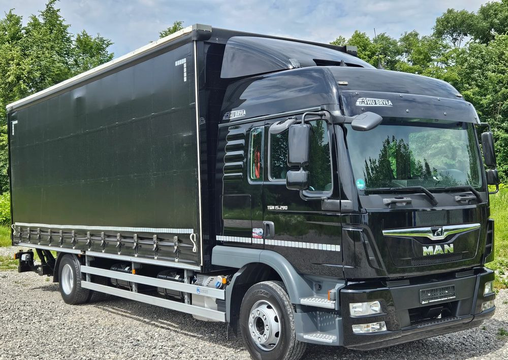 MAN TGM 15.290 / FIRANKA / 2019R / SPROWADZONY/ 7500 ŁADOWNOŚĆ / 18 PALET / E6 / JAK NOWY / WINDA / - משאית וילונות צד: תמונה 1 MAN TGM 15.290 / FIRANKA / 2019R / SPROWADZONY/ 7500 ŁADOWNOŚĆ / 18 PALET / E6 / JAK NOWY / WINDA / - משאית וילונות צד: תמונה 1