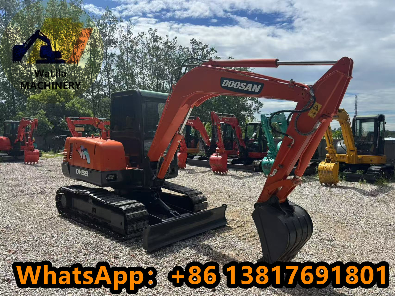 Doosan DH 55-7 DH55 (Good) - מיני מחפר: תמונה 2 Doosan DH 55-7 DH55 (Good) - מיני מחפר: תמונה 2