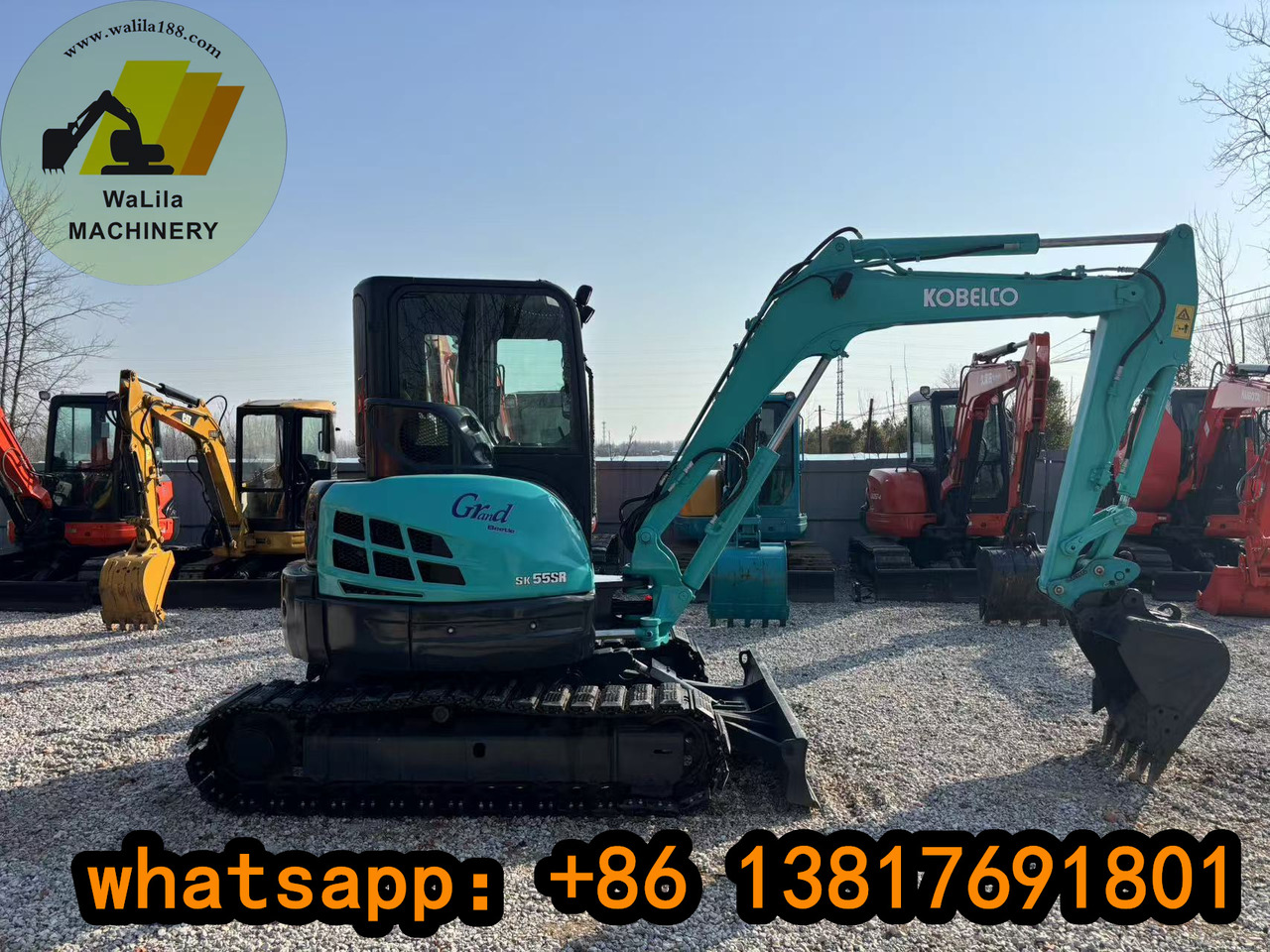KOBELCO SK55 - מיני מחפר: תמונה 1 KOBELCO SK55 - מיני מחפר: תמונה 1