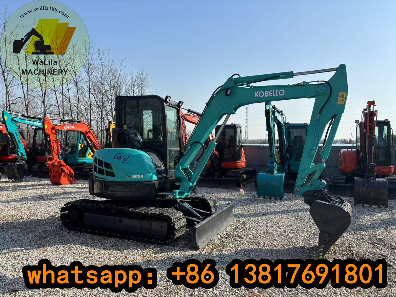 KOBELCO SK55 - מיני מחפר: תמונה 2 KOBELCO SK55 - מיני מחפר: תמונה 2