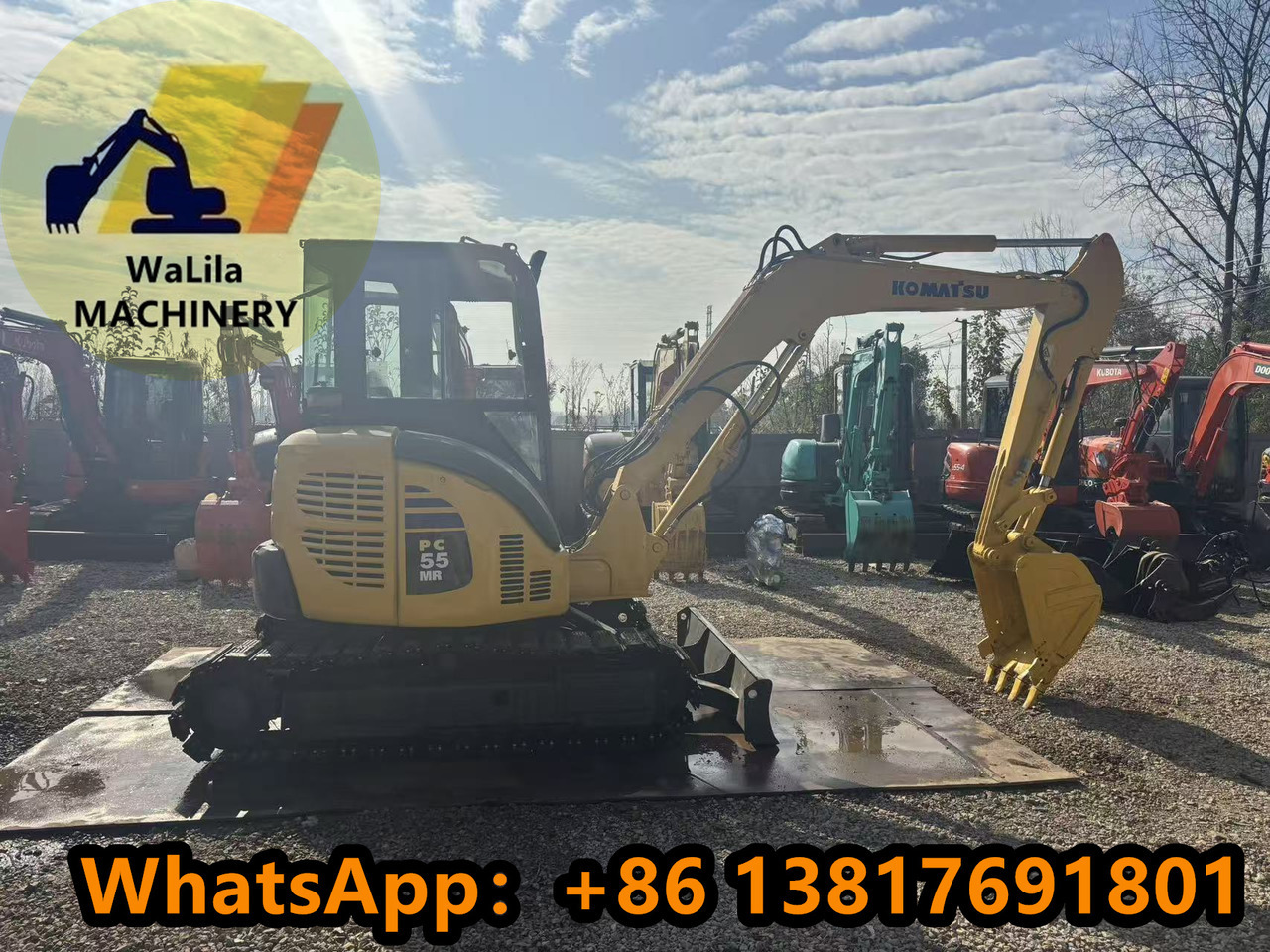 KOMATSU PC55MR-3 - מיני מחפר: תמונה 1 KOMATSU PC55MR-3 - מיני מחפר: תמונה 1