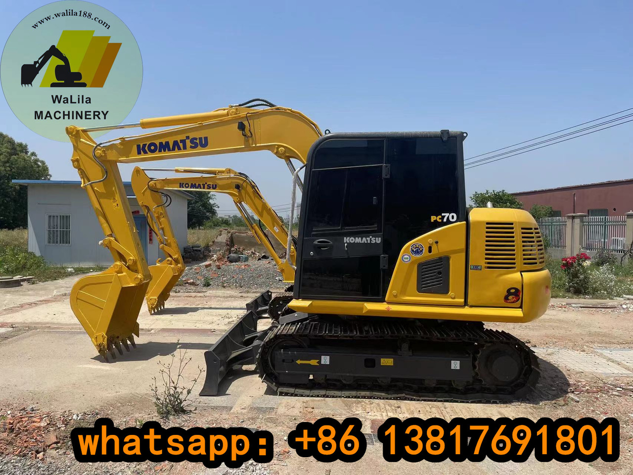 KOMATSU PC70-8 - מיני מחפר: תמונה 1 KOMATSU PC70-8 - מיני מחפר: תמונה 1