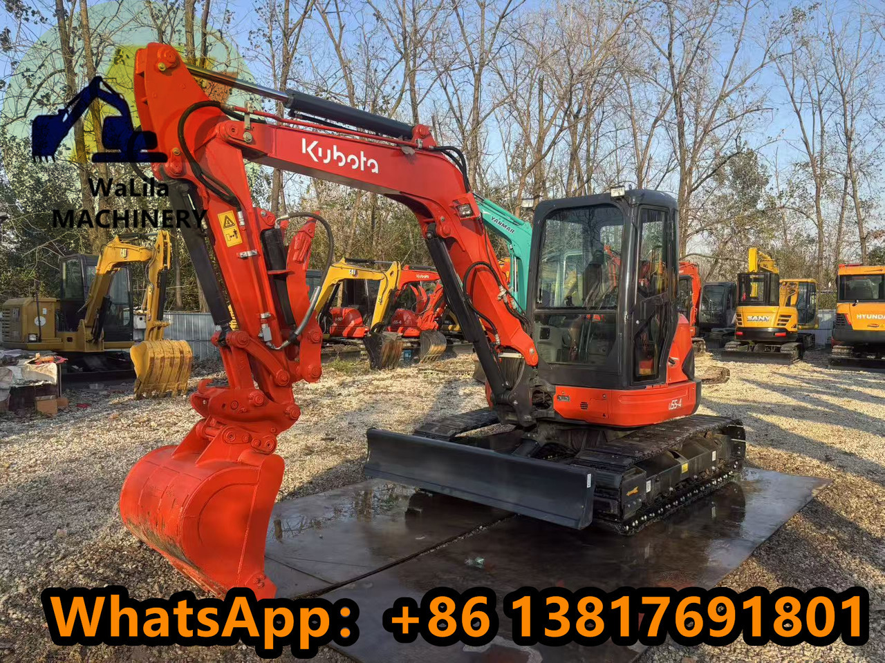 KUBOTA U55-4 - מיני מחפר: תמונה 3 KUBOTA U55-4 - מיני מחפר: תמונה 3