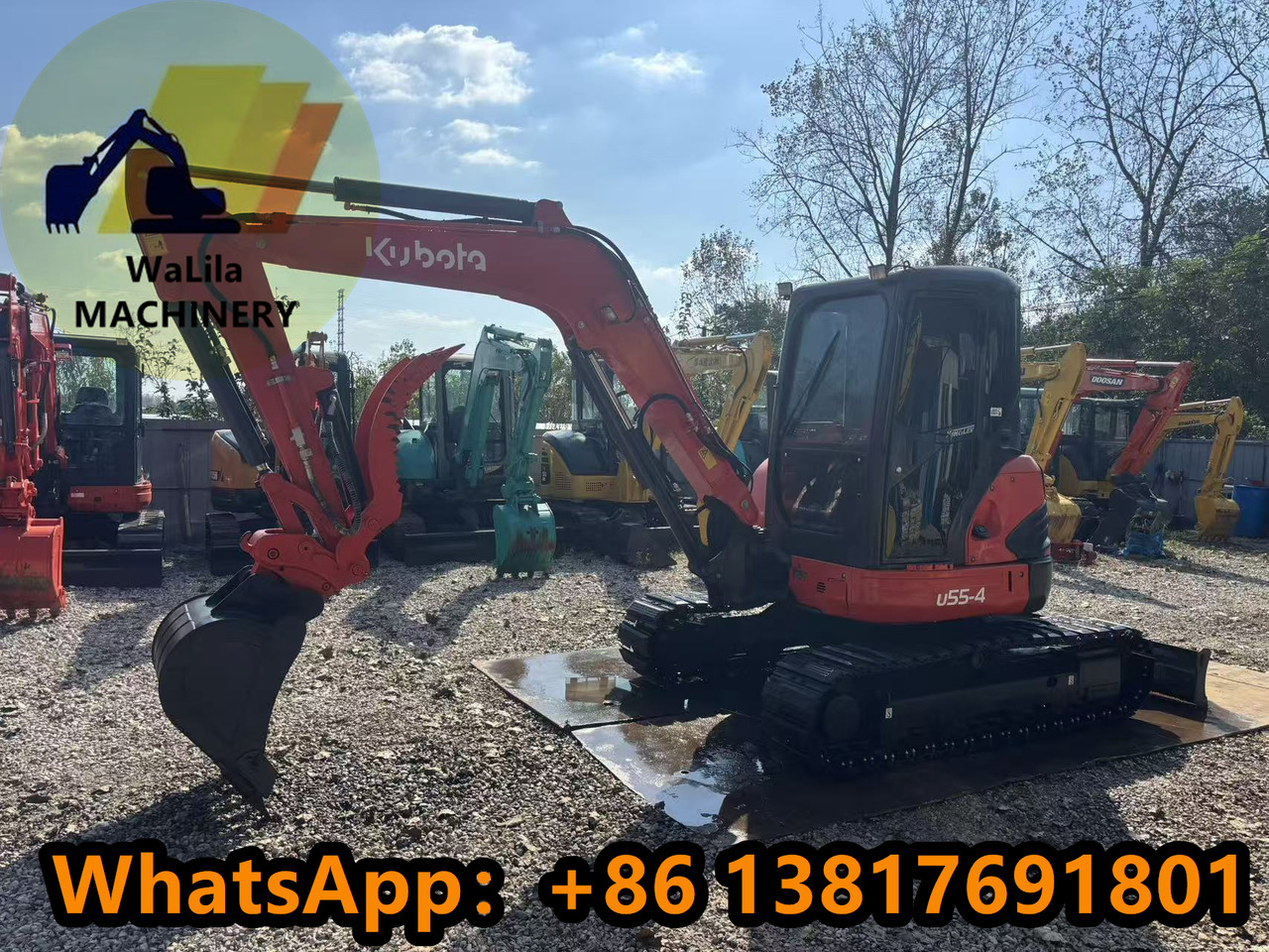 KUBOTA U55-4 - מיני מחפר: תמונה 3 KUBOTA U55-4 - מיני מחפר: תמונה 3